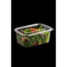 Plastik Kapaklı Sızdırmaz Saklama Kabı 750 Ml 25 Li Set Tek Kullanımlık Gıda Kabı