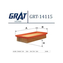 GRAT 14115 HAVA FİLTRESİ MOKKA 12- / TRAX 12- 1.4 1.6 A14NET B16D