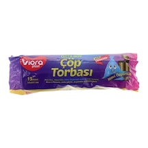 Viora Orta Boy Çöp Torbası 15 Adet Mavi Özgürlük 55 x 60 CM