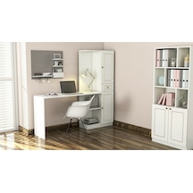 Rabi Mobilya Gold Country Çalışma Masası Beyaz