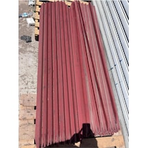 Tr Bahçe Çit Direği Profil Seti Çelik Köşebent Kırmızı 40x40mm 200cm 11'li Paket