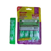Freshy Meow Tavuk Etli Ve Morina Balıklı Sıvı Kedi Ödülü 5'li Paket 60gr