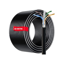 Dış Mekan Cat6 Kablo 50m Awg23 Bakır Tel Double Layer