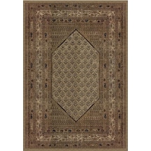 Çam Halı Gloria Td737 Bej Klasik Desen Dokuma Saçaklı Kilim