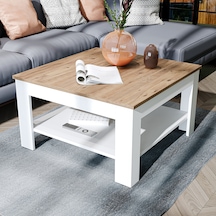 Helsinki Orta Sehpa, Atlantik- Beyaz Suntalam 80 Cm