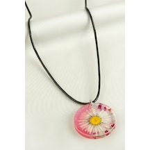 Papatya - 84 - Epoksi - Nazblsmm - Kolye Pembe Kristal