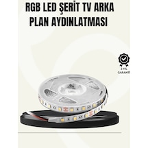 Tv Arkası Led Şerit Işık Otomatik Açma Kapama Özellikli 2mt Resimdeki