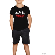 Stranger Things Bicycle Siyah Çocuk Tişört