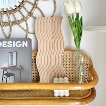 Ahşap Oymalı Gökkuşağı Sunum Tepsisi Ve Kesme Tahtası Ahşap