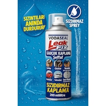 Vodaseal Leak Fix Şeffaf Kauçuk Kaplama Sprey 200 Ml Sızdırmaz Kaplama, Suya Dayanıklı,