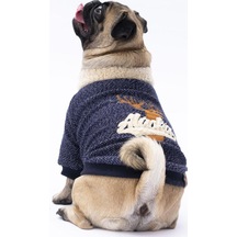 Pawstar Lacivert Alaska Kedi Köpek Sweat- Kedi Köpek Kıyafeti