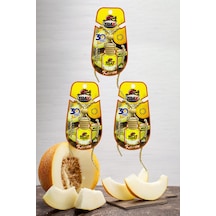 Kavun - 3'lü Aynaya Asmalı İpli Aromalı Dekoratif Araç Parfümü