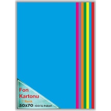 Fon Kartonu 7 Renk Karışık 50X70 100'Lü 120 gr