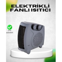 Fanlı Elektrikli Isıtıcı Termostatlı Güvenli Yanmaz Plastik Gövde