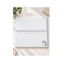 Lizy 2027 Spiralli Masa Takvim 16x33 Cm Ekru
