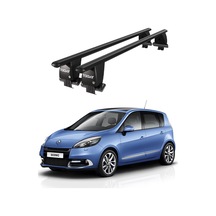 Royal Renault Grand Scenic 2009-2013 Uyumlu Siyah Kilitli Ara Atkı Port Bagaj Tavan Barı