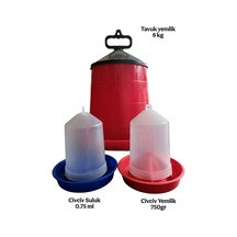 Askılı Tavuk Yemlik 8 Kg + Civciv Suluk 0.75ml Ve Yemlik 750gr