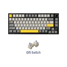 Ak820 Pro Mekanik Oyun Klavyesi,3 Modlu Tft Renkli Ekran Ve Cnc Düğmeli 81 Tuş,rgb Aydınlatma
