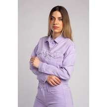 Vigoss Kadın Basıc Non Denim Ceket S-46560-70046 Lila
