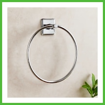 Vaveni Yuvarlak Metal Yapışkanlı Banyo Havluluk Arz