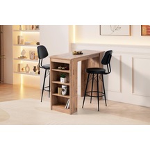 Vista Eylül Bar Raflı Mutfak Masa Takımı 50x120 001