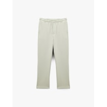 Koton Pamuklu Regular Fit Cepli Beli Bağcıklı Eşofman Altı Gri 6wam40046mk Gri