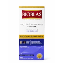 Bioblas Saç Dökülmesine Karşı Şampuan 360 Ml Complex B19 + Biotin Bitkisel Bakım Kuru & Normal Saçlar Tüm Saç Tipleri