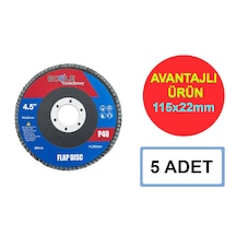 Ecole Flap Disk 115 22 Mm P40 Kum 5 Adet