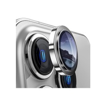 Nettech Apple Uyumlu iPhone 13 Pro Safir Lens Kamera Cam Koruyucu - Gümüş