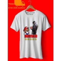 Mario Busted Baskılı Tişört Tshirt Ücretsiz Kargo