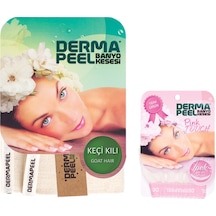 Dermapeel Keçi Kılı Banyo Kesesi + Pink Touch Yüz Kesesi Beyaz
