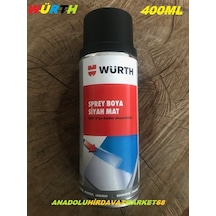 Würth Mat Siyah 650 Derece Isıya Dayanıklı Eksoz Ve Soba Boyası