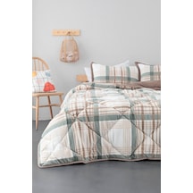 Merinos Comforter Wera Çift Kişilik Yorgan Seti - Yeşil