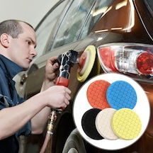 Lemestar 5'li Araba Cila Pedi Seti - 6,5 İnç Otomobil Ve Yatlar İçin Çizik Giderme & Parlatma
