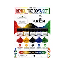 5'li Set Premium Parafin Soya Wax Toz Mum Boyası Hobi Seti - 5 Cc Kırmızı, Sarı, Siyah, Mavi, Yeşil Bkfab5ksrsmy5g Karışık