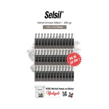 Selsil 280 Gr 36 Al 33 Öde Genel Amaçlı Silikon Ve Rosie Pamuk