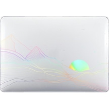 MacBook Uyumlu Air 15 İnç 2023 A2941 Ab Versiyonu / A3114 Kılıfı Soğuk Damgalama Dizüstü Bilgisayarlar Pc Sert Kabuk - Lt-17 Şeffaf