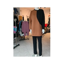 Çınar Boutique Modal Kumaş İkili Takım Siyah Kahve Siyah Kahve
