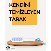 Mey İthalat Kendi Kendini Temizleyen Saç Tarağı Anti-statik, Silikon Uçlu, Abs Malzeme, 22x4 Cm - Özel Seri Meytdxuczzzkendntemzleyentarakkkk