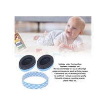 Maoyaya Mavi Elastik Bebek Kulak Muff Gürültü Bariyeri Uyku Seyahat