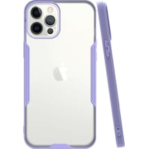 Apple Uyumlu  iPhone 12 Pro Max ile Kapak Colorful Kamera Korumalı Silikon Kılıf