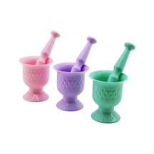 Renkli Plastik Havan - Mortar Sarımsak Dövecek 5468 Çok Renkli