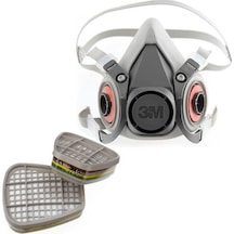 3M 6300 Yarım Yüz Maskesi ve 3M 6059 Abek1 Maske Filtresi