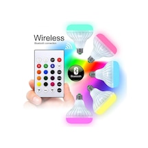 Kingboss 12 Renkli Kumandalı Bluetooth Hoparlör Akıllı Led Ampul