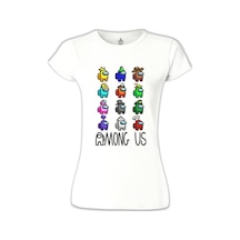 Among Us - Hat Beyaz Kadın Tshirt 001