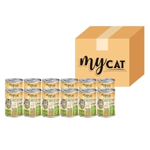Mycat Kuzu Parça Etli Yetişkin Kedi Konserversi 12 x 400 G
