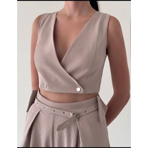 Kadın Ceket Takım İkili Takım Bej Kadın Ceket Takım İkili Takım Bej