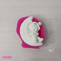 Yy0307 Ayda Yatan Çocuk Silikon Kalıp