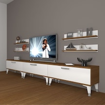 Decoraktiv Eko 270r Slm Silver Tv Ünitesi Tv Sehpası Ceviz - Beyaz