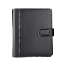 Organizer Ajanda Tarihsiz Kareli 4 Halkalı 19.5x23 CM - Siyah